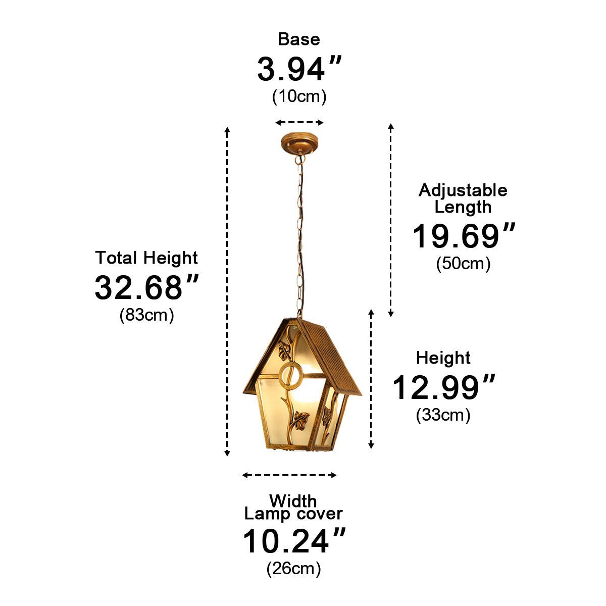 Dimmable Cottage Outdoor Pendant Light - Pulens