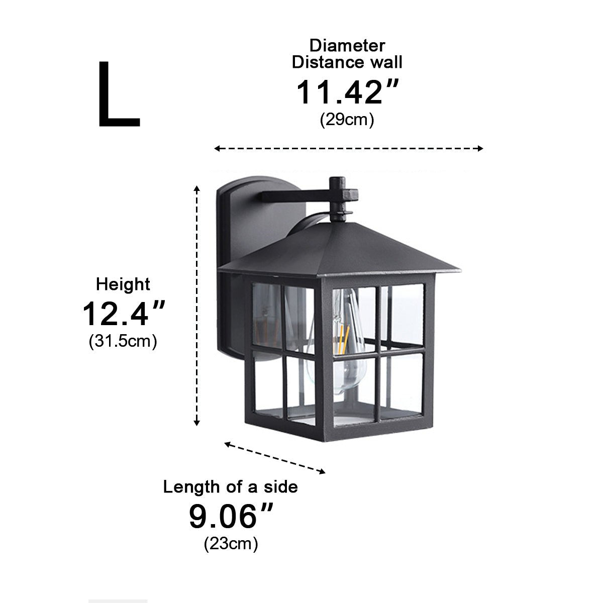 Dimmable Farmhouse Outdoor Wall Light - Pulens