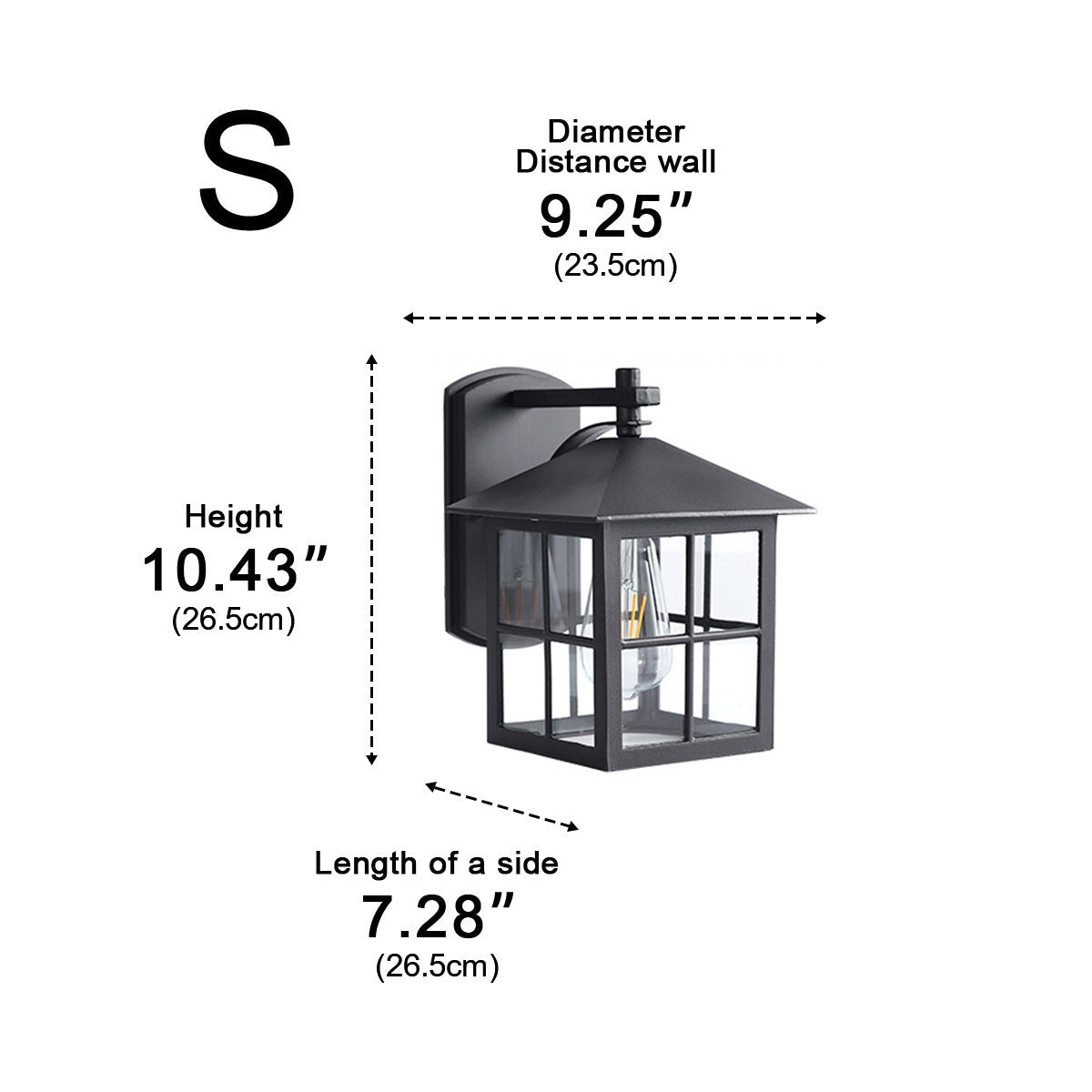 Dimmable Farmhouse Outdoor Wall Light - Pulens