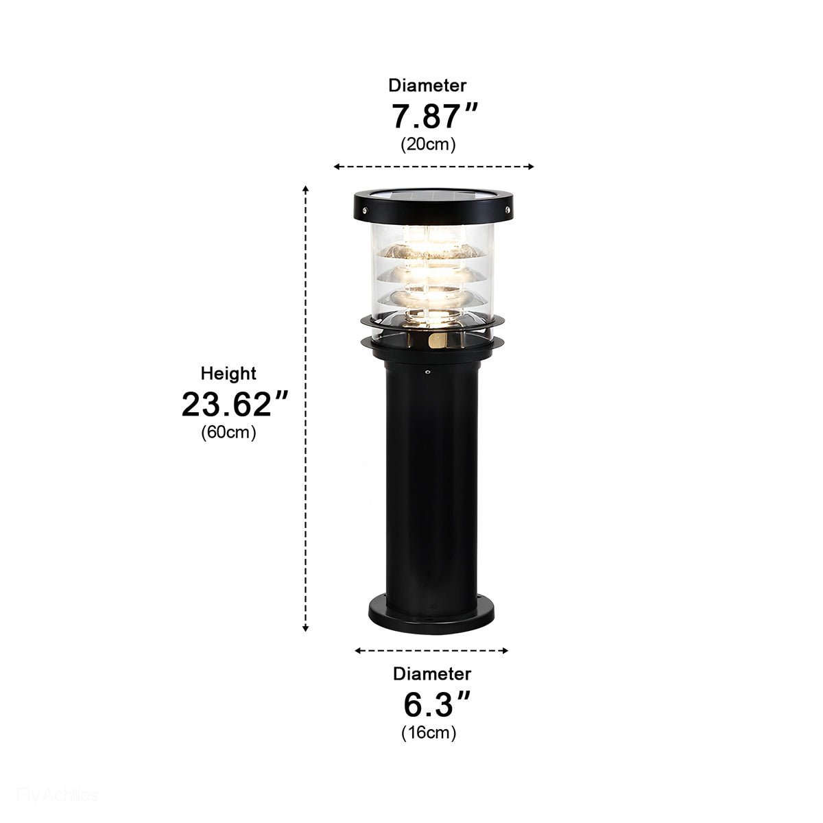 Waterproof Pagoda LED Outdoor Bollard Path Light - Pulens