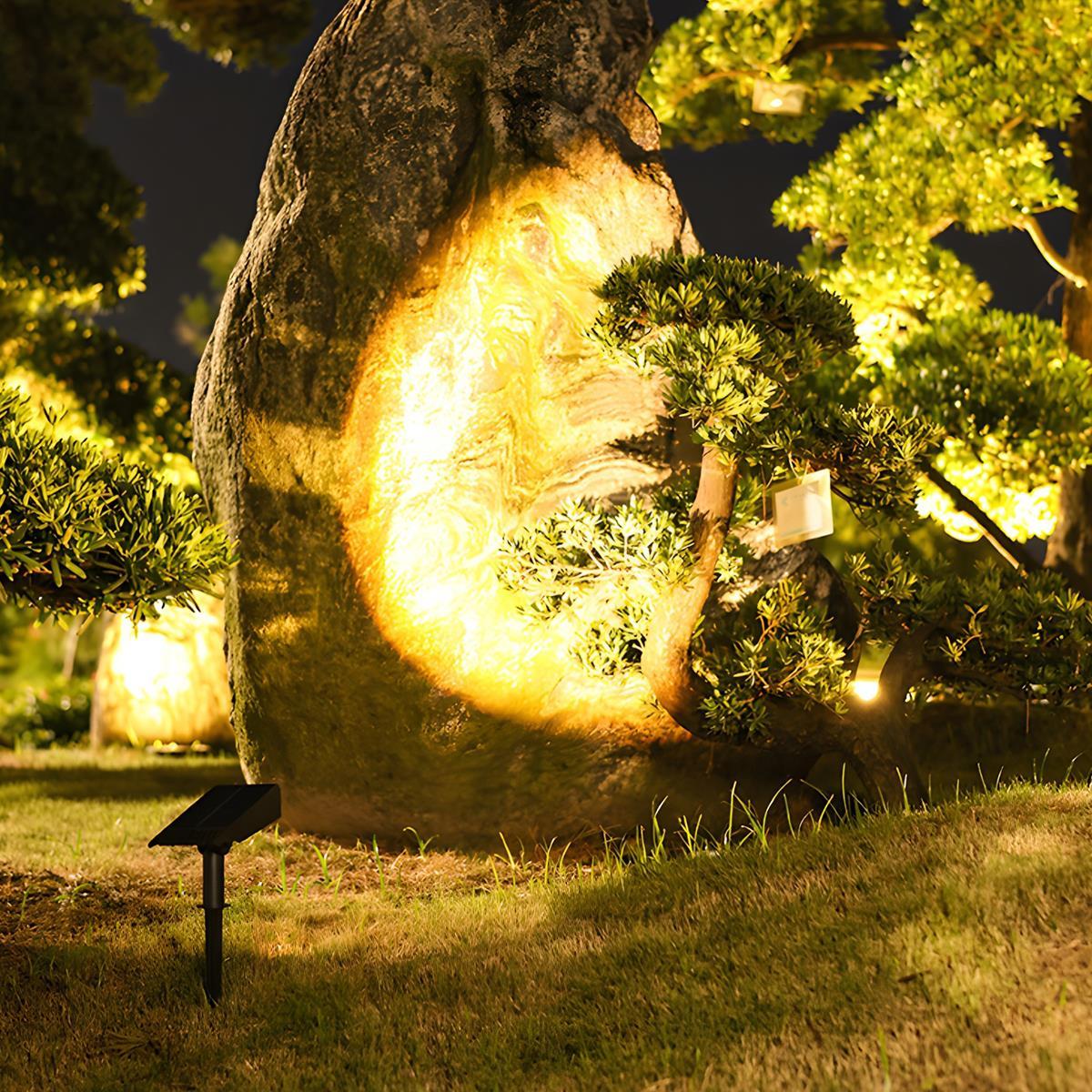 Waterproof Circular Beam LED Solar Spot Light Landscape Lighting - Pulens