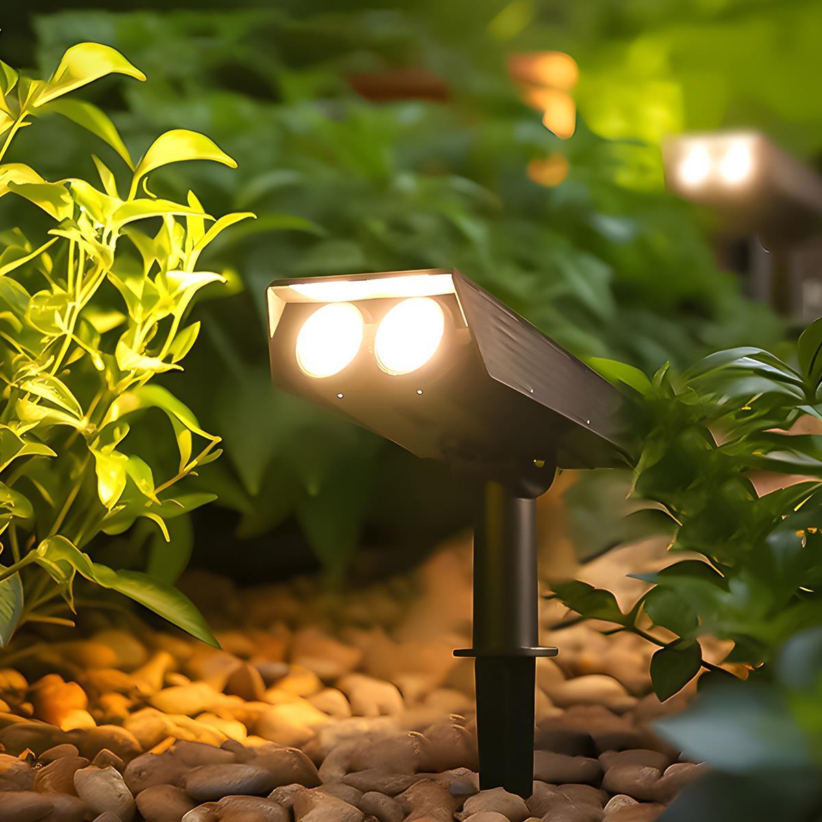 Waterproof Circular Beam LED Solar Spot Light Landscape Lighting - Pulens
