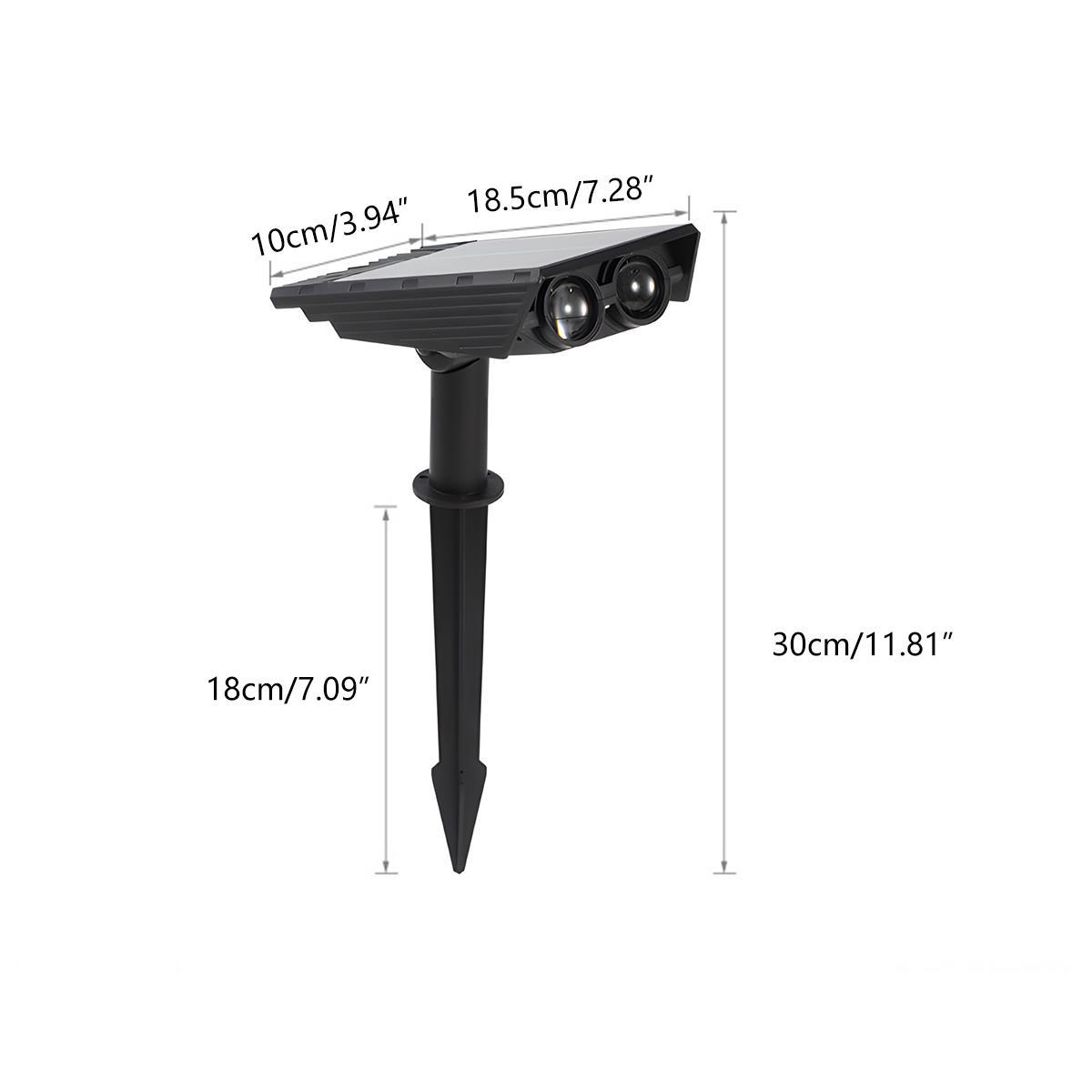 Waterproof Circular Beam LED Solar Spot Light Landscape Lighting - Pulens