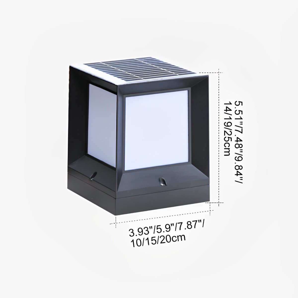 Waterproof Modern Square LED Outdoor Post Light - Pulens