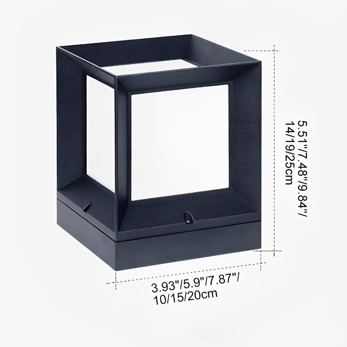 Waterproof Modern Square LED Outdoor Post Light - Pulens