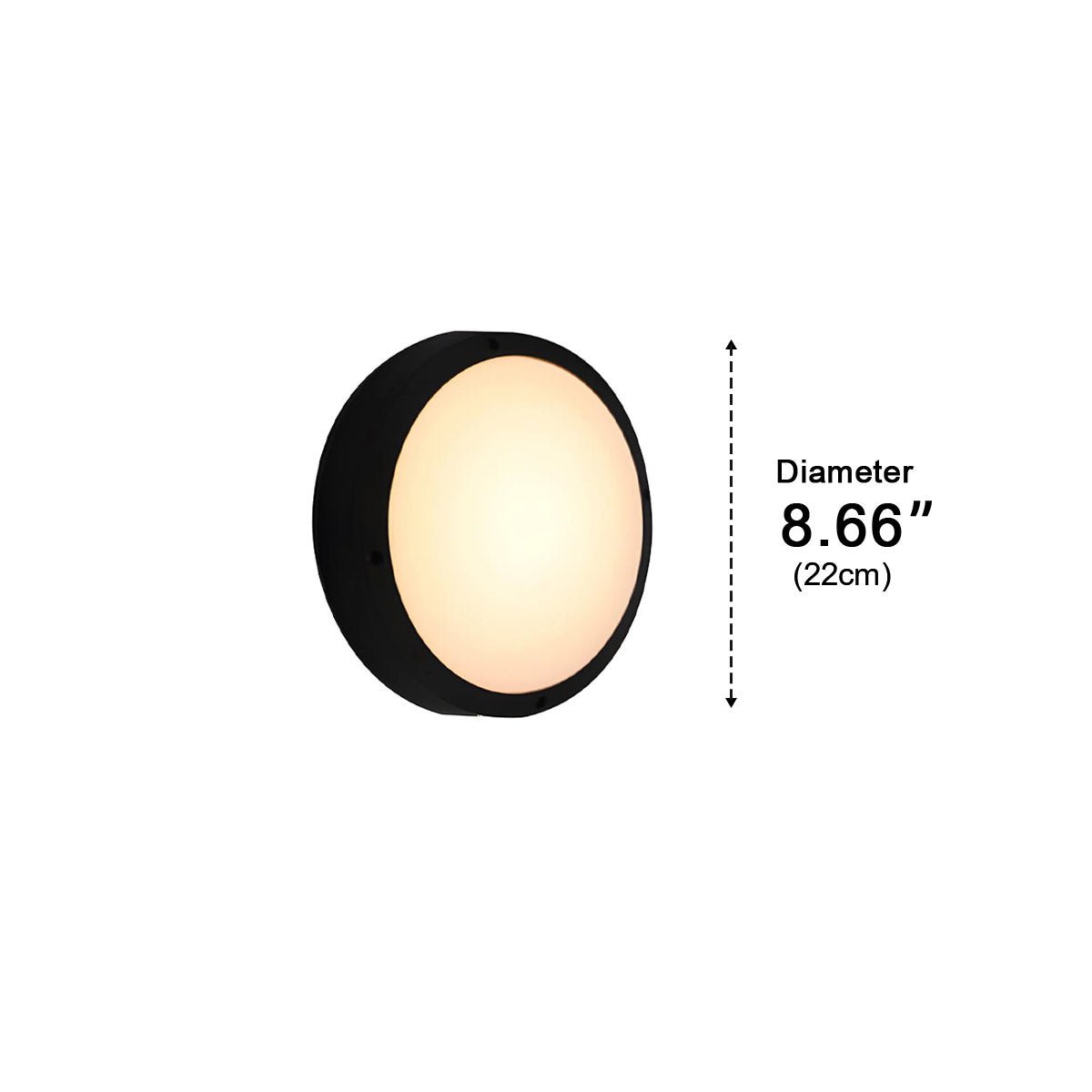 Waterproof Modern Round Outdoor Wall Light