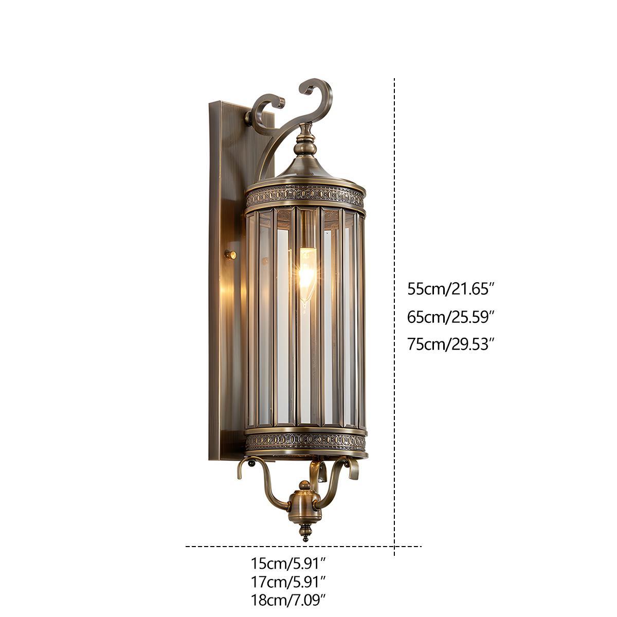 Dimmable Copper Outdoor Wall Sconce - Pulens