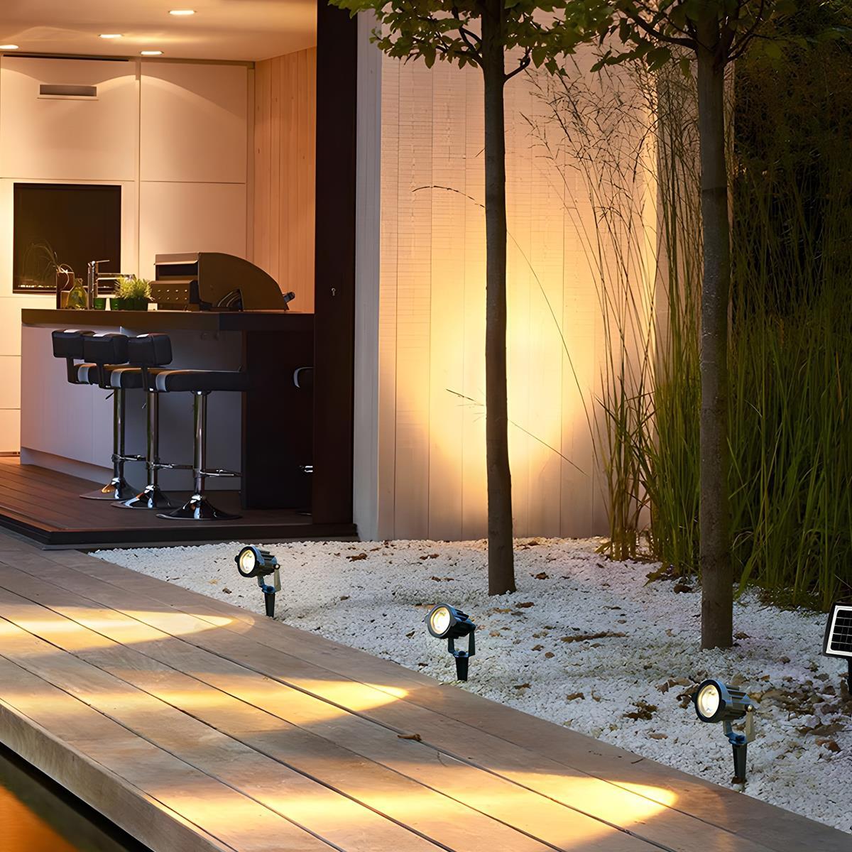 Waterproof Solar Spotlights Outdoor LED Landscape Lights - Pulens