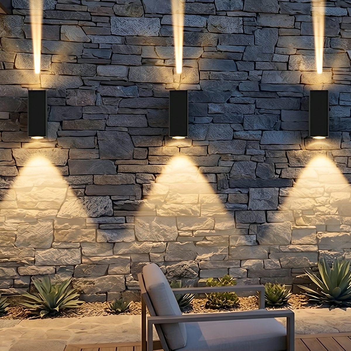 Waterproof Modern Up Down LED Outdoor Wall Light - Pulens